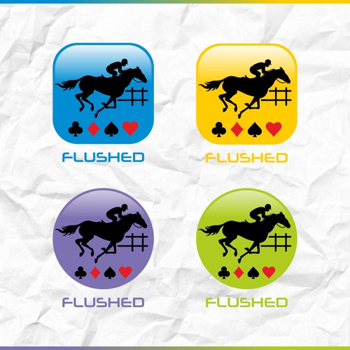 Flushed Icon Logo Design by Unique V Designs