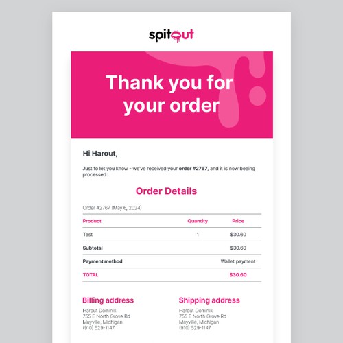 Email contest entry by Julie ✨