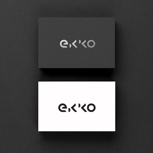 SIMPLE LOGO - ekko Letters then dm after Design by des13n ©