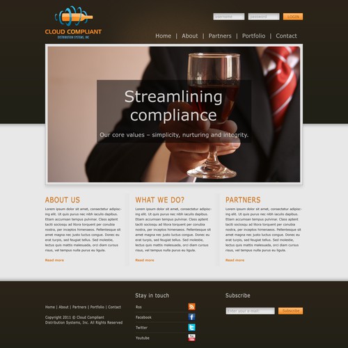 Help Cloud Compliant Distribution Systems, Inc. with a new website design Design by Kuro_Okami