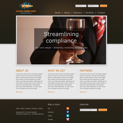 Help Cloud Compliant Distribution Systems, Inc. with a new website design Design von Kuro_Okami