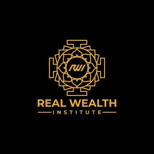 [LOGO] Real Wealth Institute: Spiritual Enlightenment Course Design by BHE_BHE ART