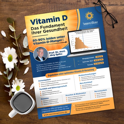 Grosse Gemeinnutzige Gesundheitsplattform Sucht Vitamin D Flyer Postcard Flyer Or Print Contest 99designs