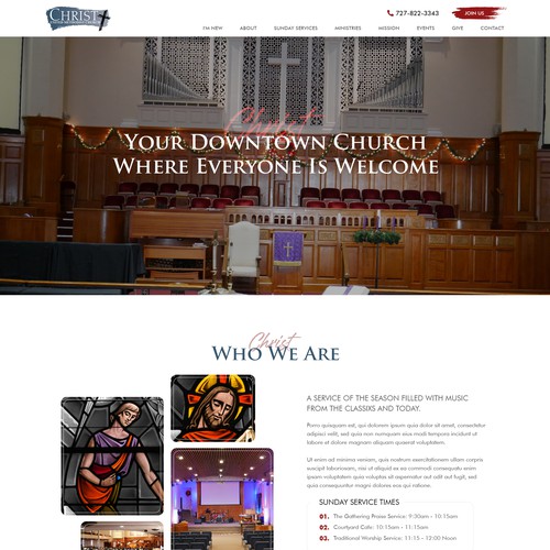 Redesign of Church Website Design by Headol Creatives