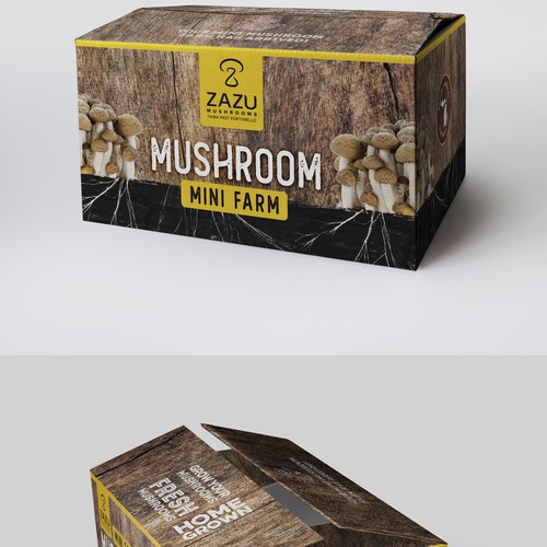 Mushroom Grow Kit Design by StanBranding