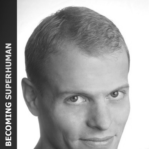 "Becoming Superhuman" Book Cover Design by vanisH