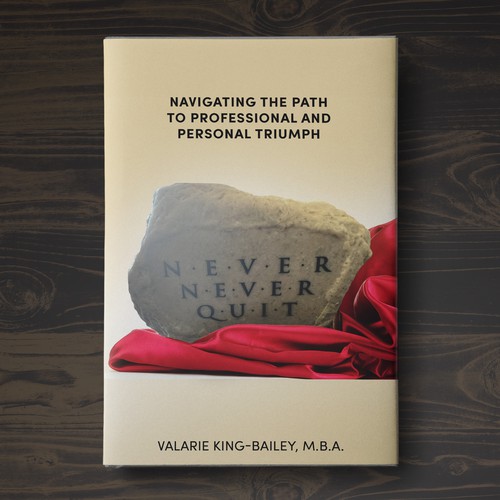 NEVER NEVER QUIT BOOK COVER DESIGN Design by Aaniyah.ahmed