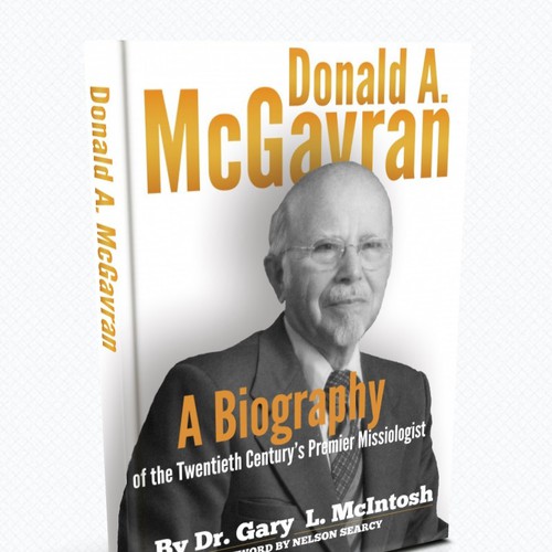 Create a compelling book cover design for an academic biography for Christian pastors and students Design by Bogdan Savu