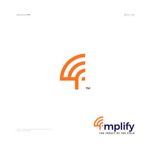 Amplify Logo Design by FF3 ˢᵗᵘᵈⁱᵒ