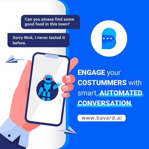 Banner for AI Chatbot Company Design by D. Mauwal