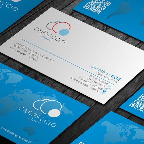Give more muscle to research with graphic ID for CARPACCIO.cloud Design by DesignsTRIBE