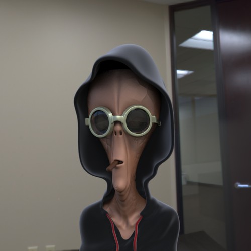 Alien main character design for a movie Design by dxbdesign