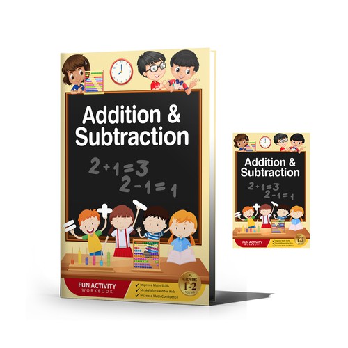 Fun design for kids math workbook Diseño de Aaniyah.ahmed