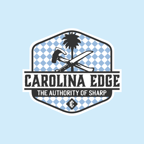 A retro / edgy logo for a mobile sharpening service called Carolina Edge Design by sikelwesi