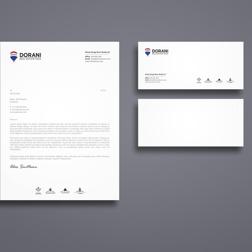 BUSINESS CARD, LETTERHEAD & ENVELOPE Design by Galaxiya