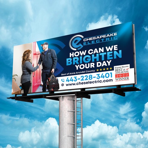 Chesapeake Electric Billboard Design by SoftSkills