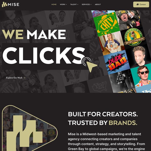 Modern Website Design for a Creator-Focused Agency