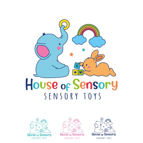 Design a feminine sensory toy store logo for an online retailer selling sensory toys for kids Design by AdryQ