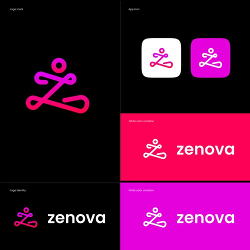Zenova Logo: Revolutionary suite of health and wellness mobile apps Diseño de Yunus Bahtiar