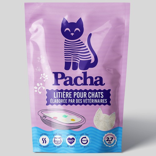 Cat Litter startup Minimalistic packaging - Contest Design by agooshe