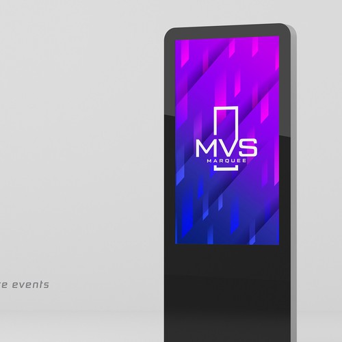 MVS Marquee digital signage logo Design by HARVAS