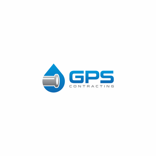 GPS Logo-Sewer and Water Contractor Design by DigitArte