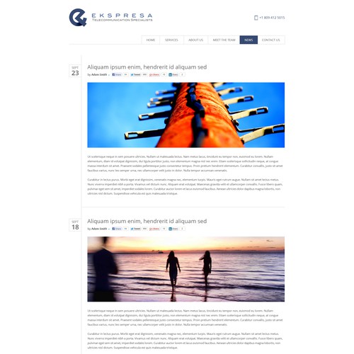 Parallax Website Design Wanted for Ekspresa Diseño de dreamevo