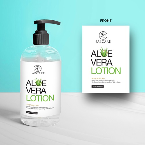 Label Design for Aloe Vera Lotion Design by mindART*