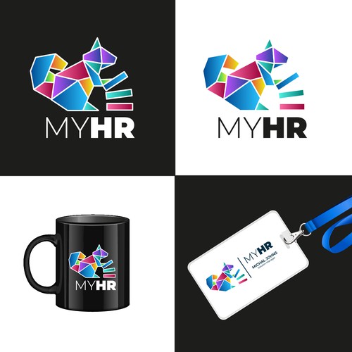 Create an awesome logo for myHR, the #1 HR Software in Luxembourg ! Design by M.I.Thomson