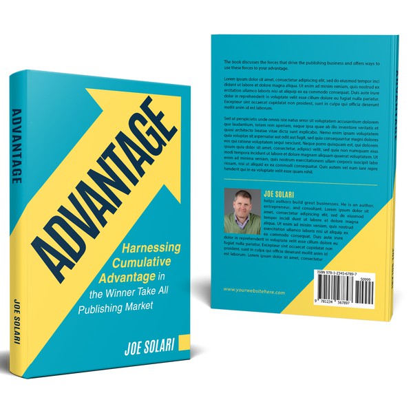 Design by iDea Signs titled "Simple, bold, and clean cover for Advantage book cover"