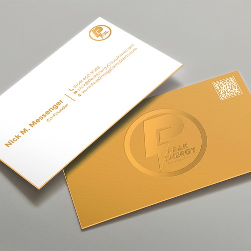 Modern Business Card Design for Electric Energy and Solar Company Design by kaylee CK