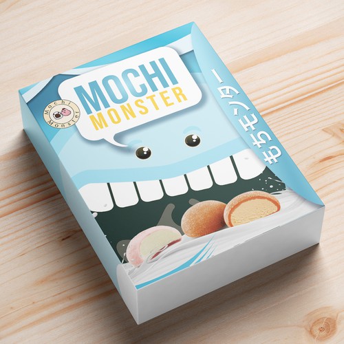 Create a packaging-design for mochi monster, concurso Embalagem de produto