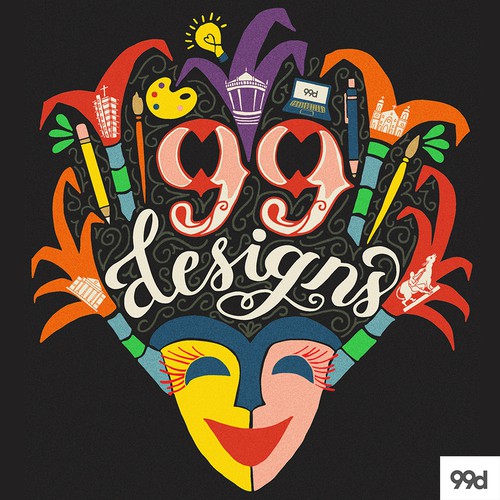 Create a cool illustration for 99designs designer meet ups event. Bacolod 9/9 Réalisé par Zitro