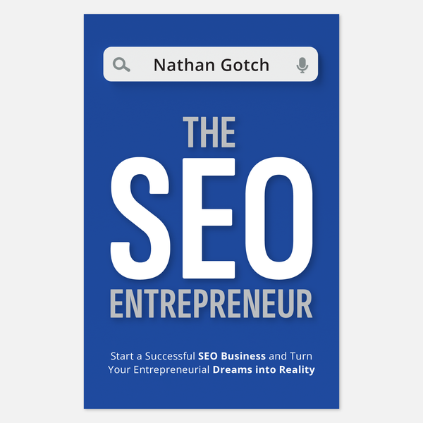 Design realizzato da tata visual intitolato "The SEO Entrepreneur Book Cover Design"