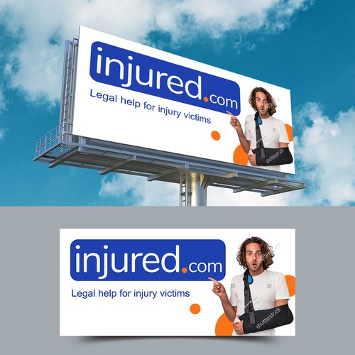 Injured.com Billboard Poster Design Design por vsardju
