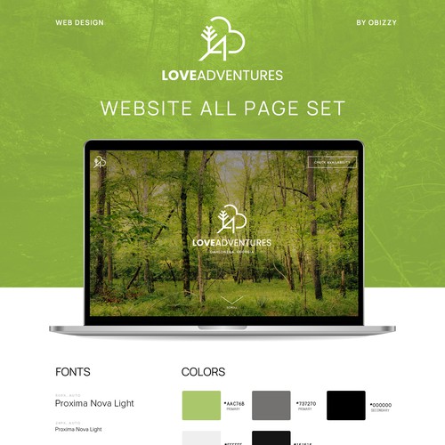 LoveAdventures Website Design by Obizzy