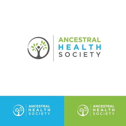 Logo for a nonprofit that studies how our ancestors can inform our modern health Design by veluys