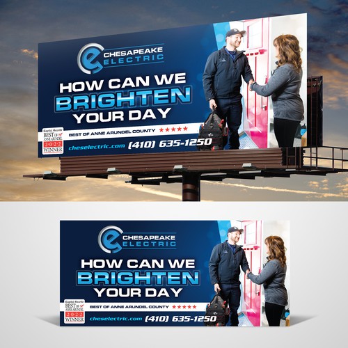 Chesapeake Electric Billboard Design by RED DOT