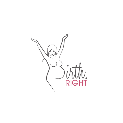 Create an awesome, noticeable and approachable logo for birth.right Design by Mihaela♡