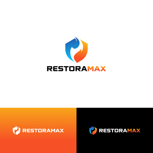 Restoration Company Branding. Design by Aleta21