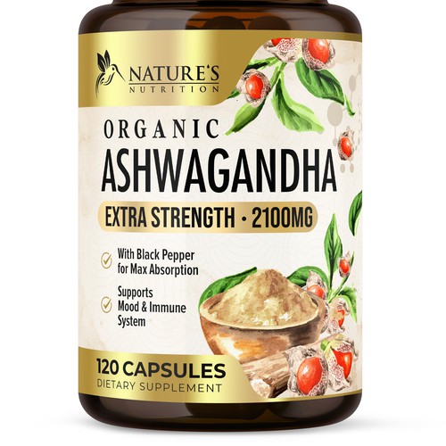 Ashwagandha Design Needed for Nature's Nutrition Design by UnderTheSea™