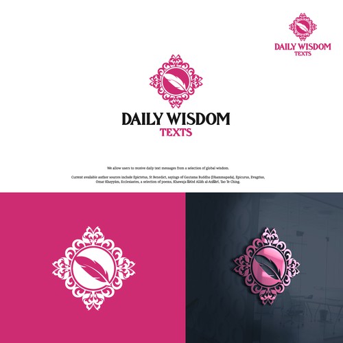 Daily Wisdom Texts - "Daily text messages from a selection of global wisdom" Design by Hamlet/simba14