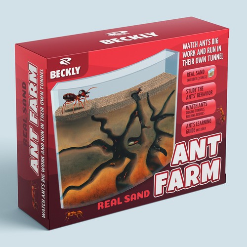 Eye Catching Ant Farm Box Design Design by Radmilica