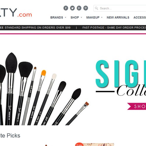 Create a banner for a product collection for the homepage Design by Y_Y