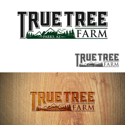 Organic logo for high elevation tree farm in Arizona. Design by Brainstorming_day