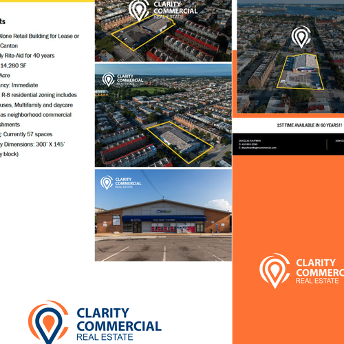 Logo + Brand Guide for Clarity Commercial Real Estate Design by Ronaldy