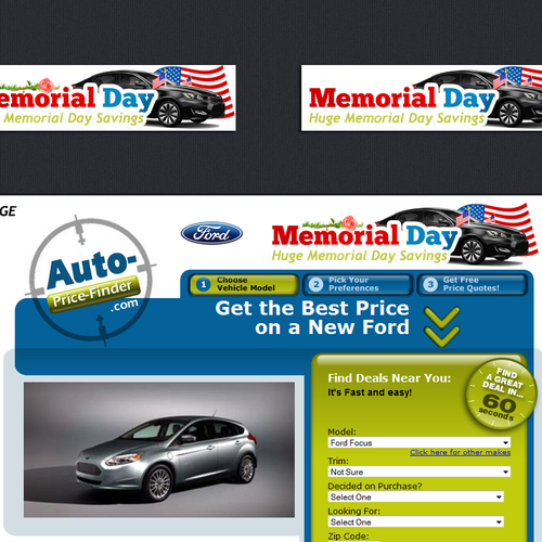 Help an Automotive Website with a new landing page ad Design by Amar Abaz