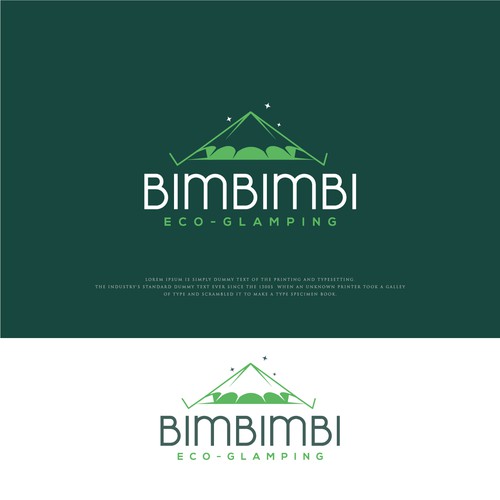 Modern logo for our Eco-Glamping site in the Australian mountains! Design by ⭐Creative Sketches⭐