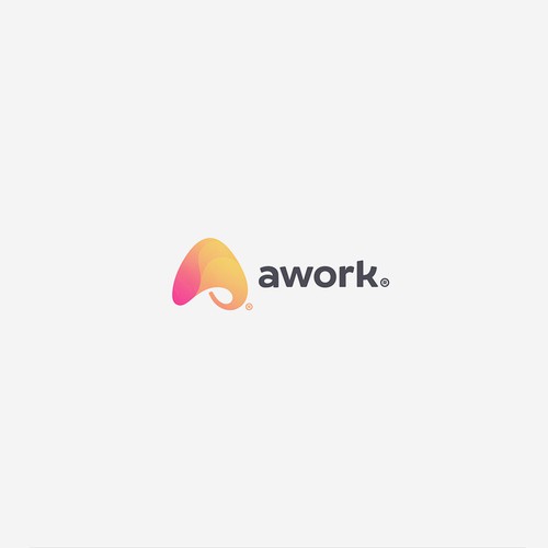 New logo for AI-based productivity software "awork" Diseño de VisibleGravity™