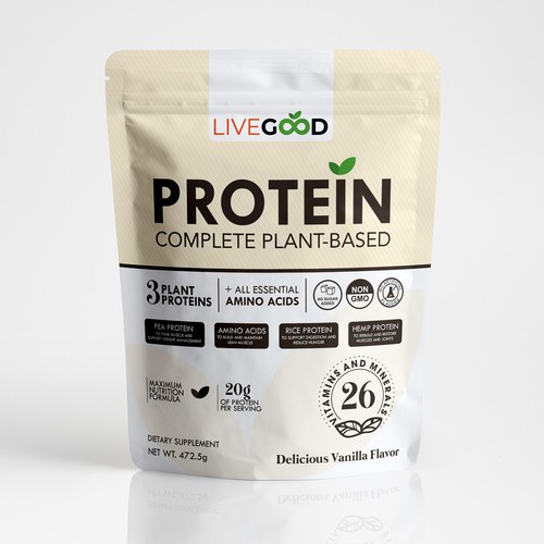 ***GUARANTEED PRIZE*** - LABEL DESIGN for Protein Powder -*****NEW***** Design by Gergana ®